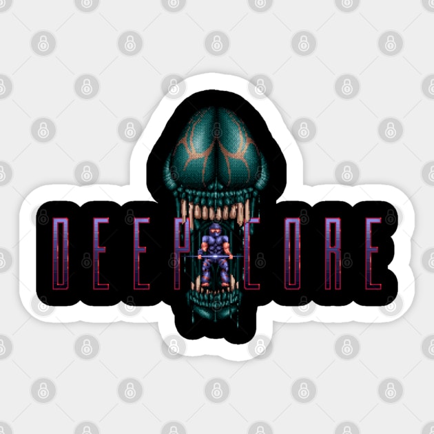 Deep Core Sticker by iloveamiga